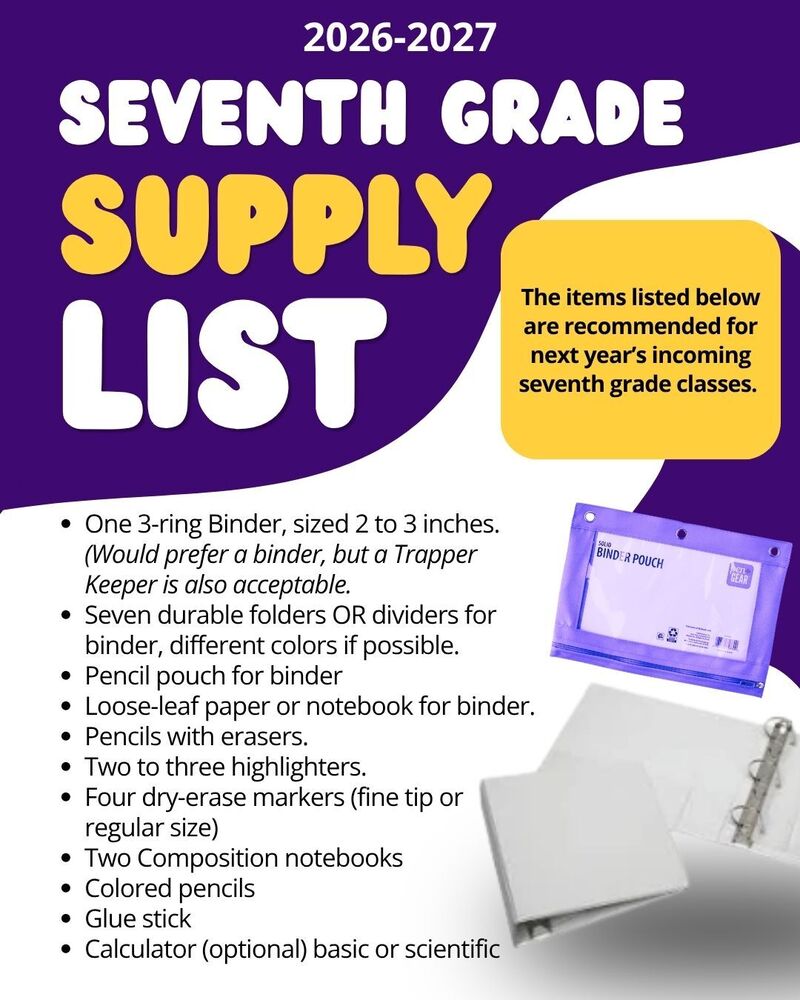 Seventh grade list