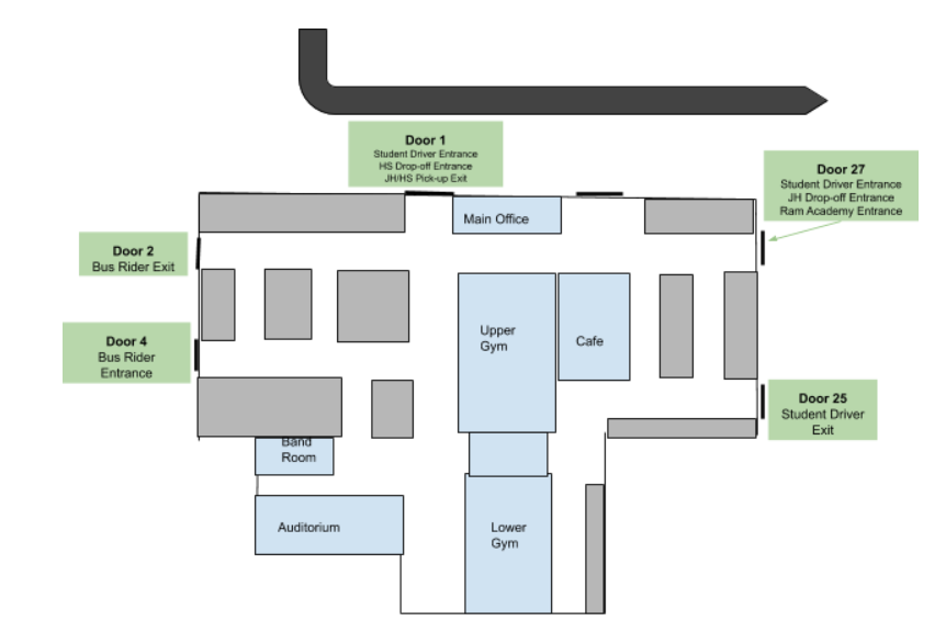Entrance & Exit Map for Students