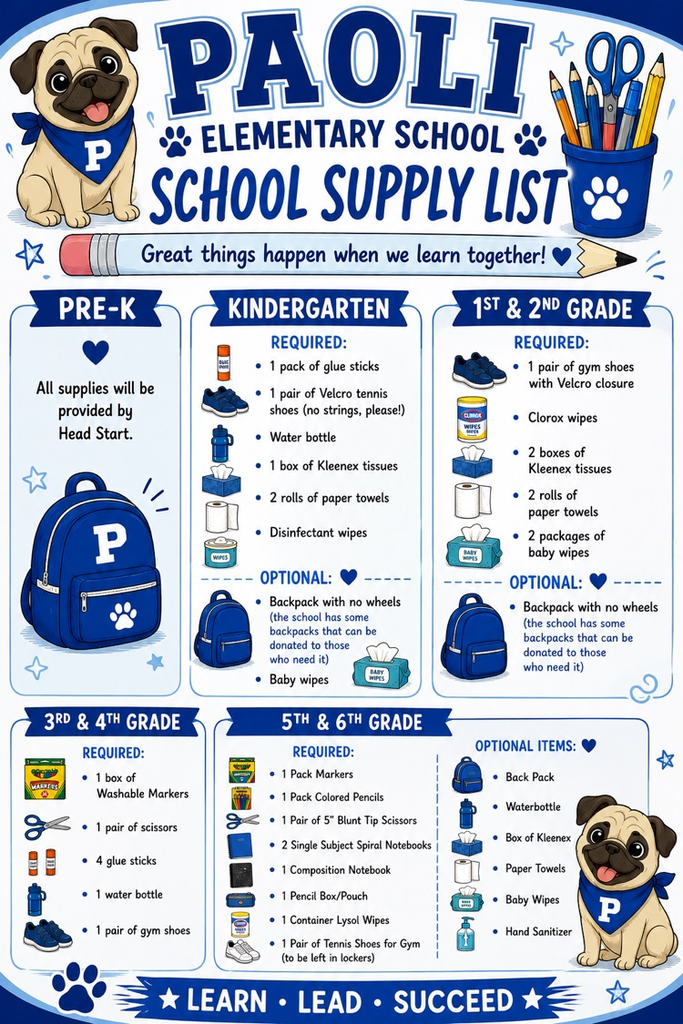 26-27 school supply list