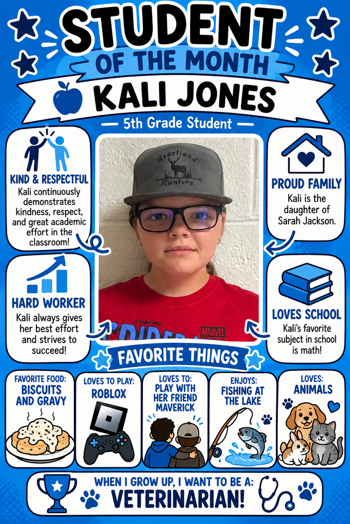 Student of the Month Kali Jones