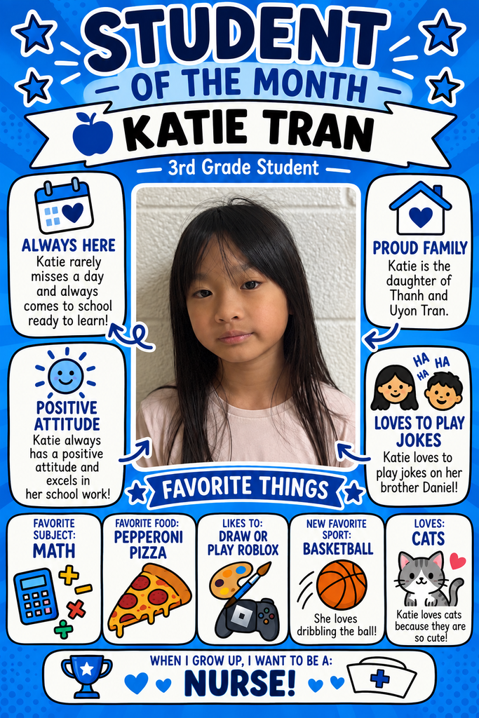 Student of the Month Katie Tran