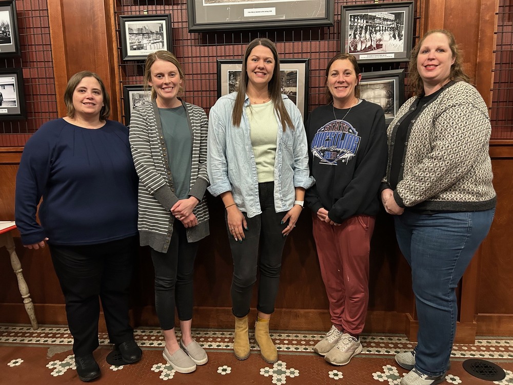 Core Team members of Crofton Communities for Kids Megan Mueller, Lauren Melena, Addie Rossman, Jessica Pedersen and Jonelle Thoene