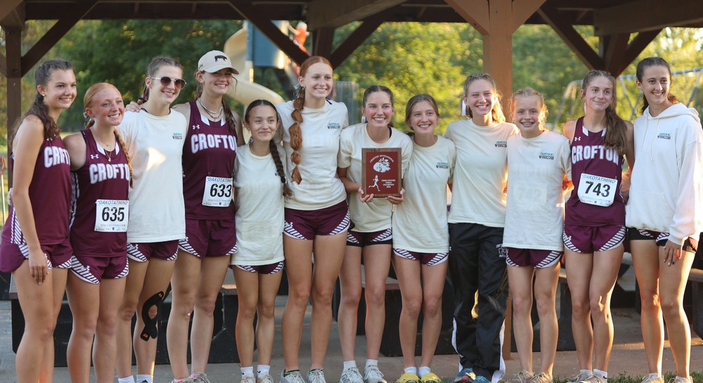 Crofton Girls place first at their home meet.