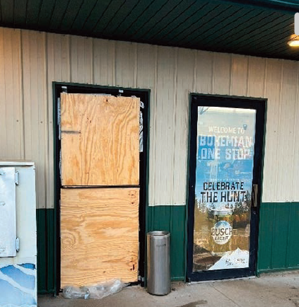 The front door of the Bohemian One Stop in Verdigre.The front door of the Bohemian One Stop in Verdigre.