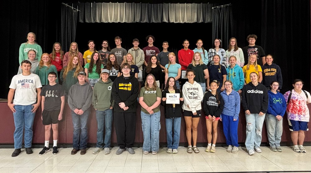 Crofton’s play productions cast and crew of “Can I ask you a question?” written by Crofton’s own Shiann Hansen.