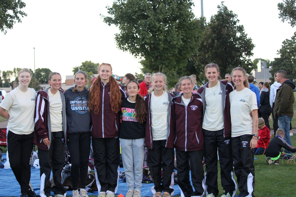 The girls team before their race.