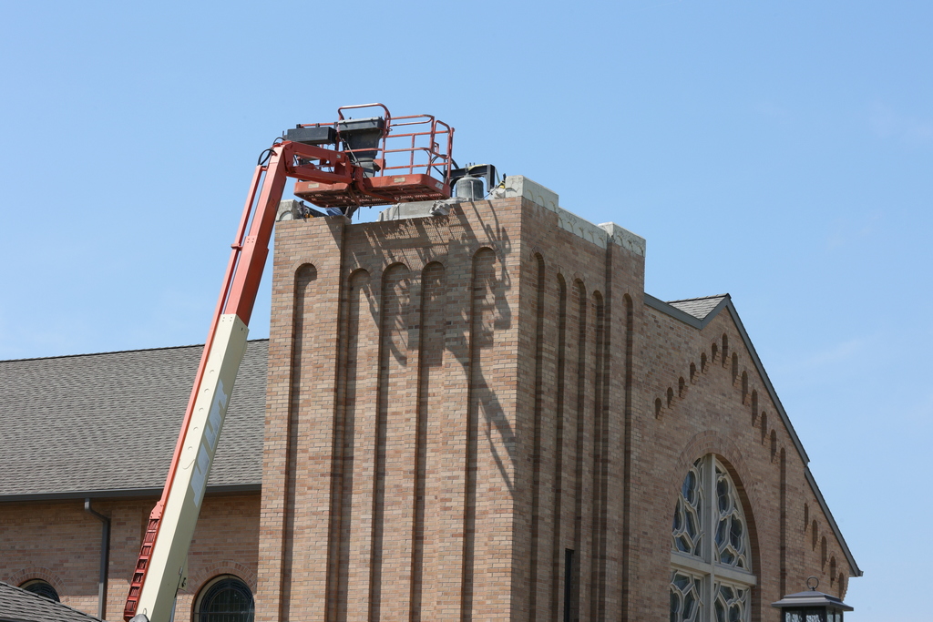 Work continues on St. Rose...
