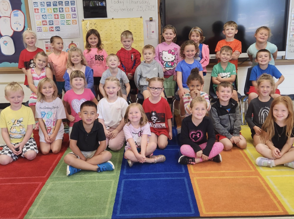 Plainview Elementary back row (l to r): Sammi Bennett, Ember Deitlof, Sutton Masat, Graham Peterson, Ella Ritter, Eliana Tague, Gunnar Betts, Stella Rix; third row: Victoria Tarr, Addison Buck, Isaiah Meyers, Tucker Walton, Khloe Schmidt, Briggs Thornburg, Barrett Peterson; second row: Holt Woita, Maria Schoenenberger, Eliana Curtiss, Cassandra Getzschman, Scarlett VanEvery, Kamuni-Jo Talton, Colter Tunik, Rory Todd; and first row: Korbin Barron, Thea Coombs, Gracie Halvorsen, Nona Beltz.