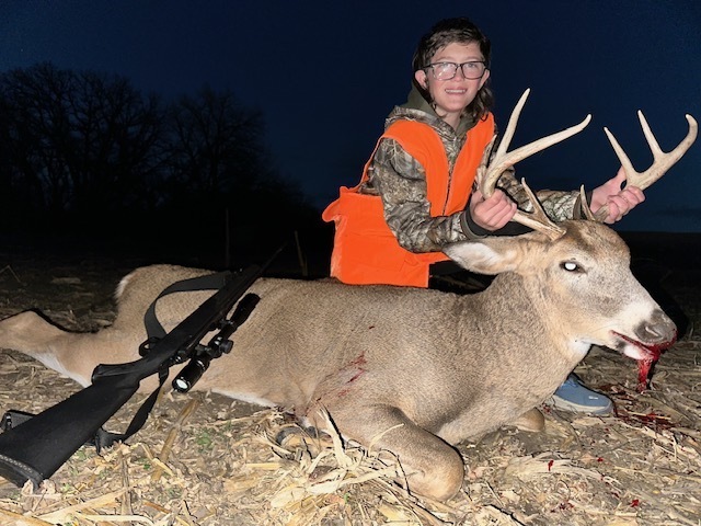 Deer season brings hunters to Niobrara from near and far, including inspiring 13-year-old Little League youth from Indiana