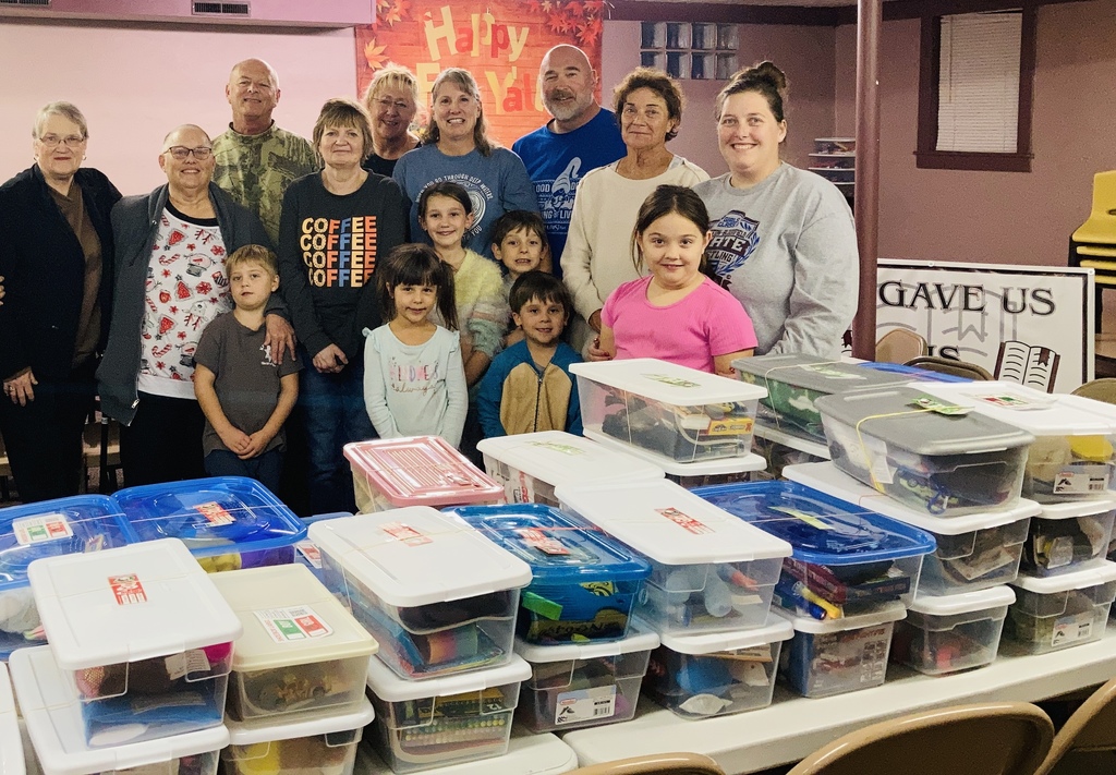 Spreading holiday cheer in the form of a shoebox...