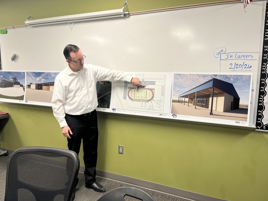 An architect with Carlson West Povondra, explains details of the proposed outdoor sports complex project