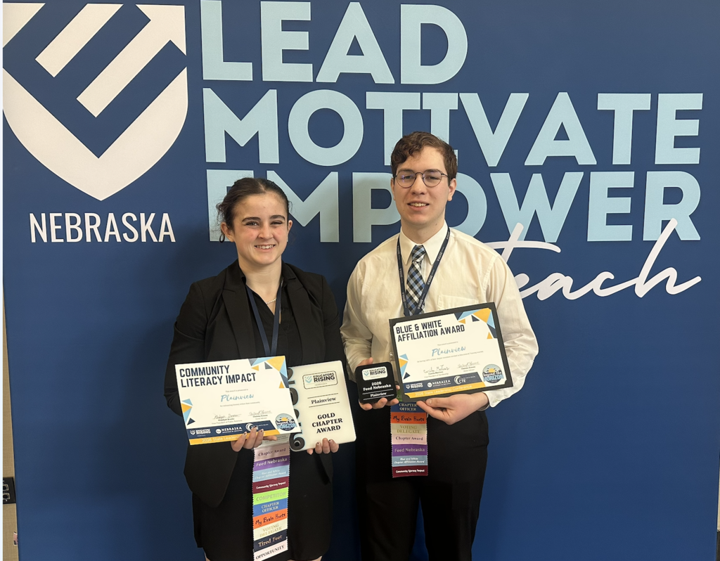 Educators Rising, Ashlynn Forbes and National Qualifier, Landon Hergert.