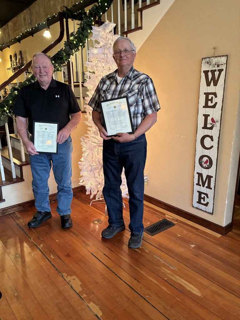 Chauncey Harrison and Merle Johnansen