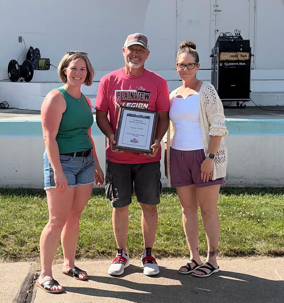 President Jodie Altwine, Wyatt Frahm and Member Melissa Hoffart