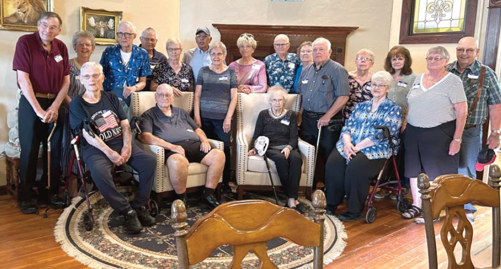  Those in attendance were: Richard Kuhl, Darrel and Lois Scott, Conrad and Emmy Gutz, Larry and Alyce Wiegert, Darrell Vossberg, Lyle and Gigi Scranton, Larry and Mary Petersen, Larry and Carol Schwanebeck, Larry and Karen Foster, Karen Jensen, Trudy Dannelly and Nancy Kahny.