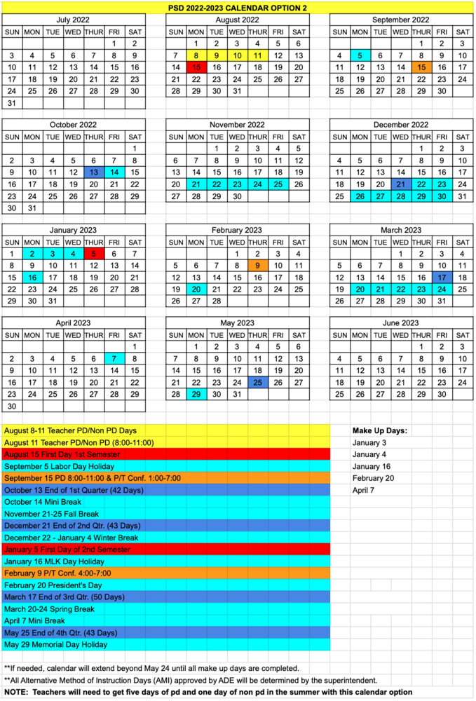 2022-2023 PSD School Calendar | Baldwin Elementary 2022-2023 PSD School Calendar | Baldwin Elementary