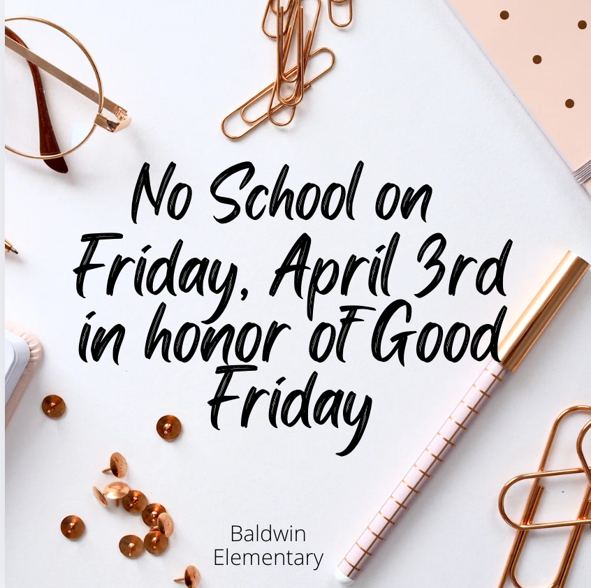 Good Friday Holiday Announcement