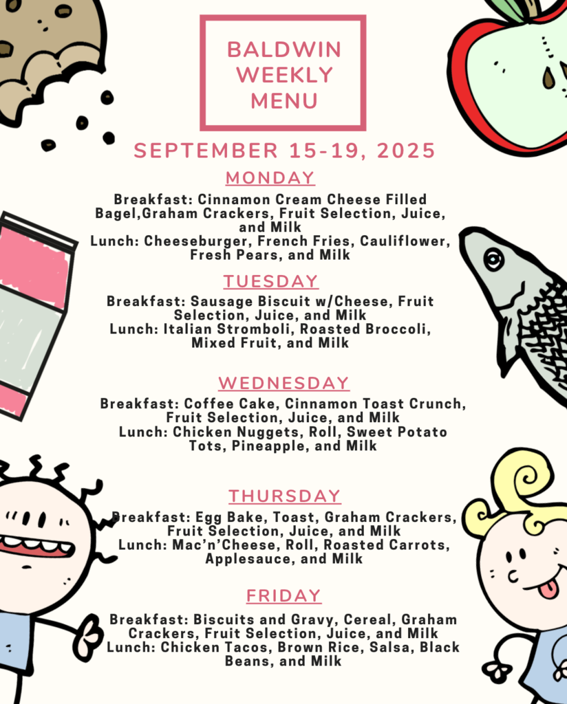 Baldwin Menu