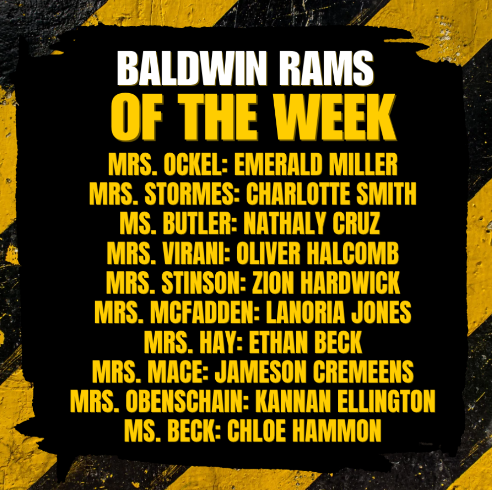 Baldwin Rams of the Week