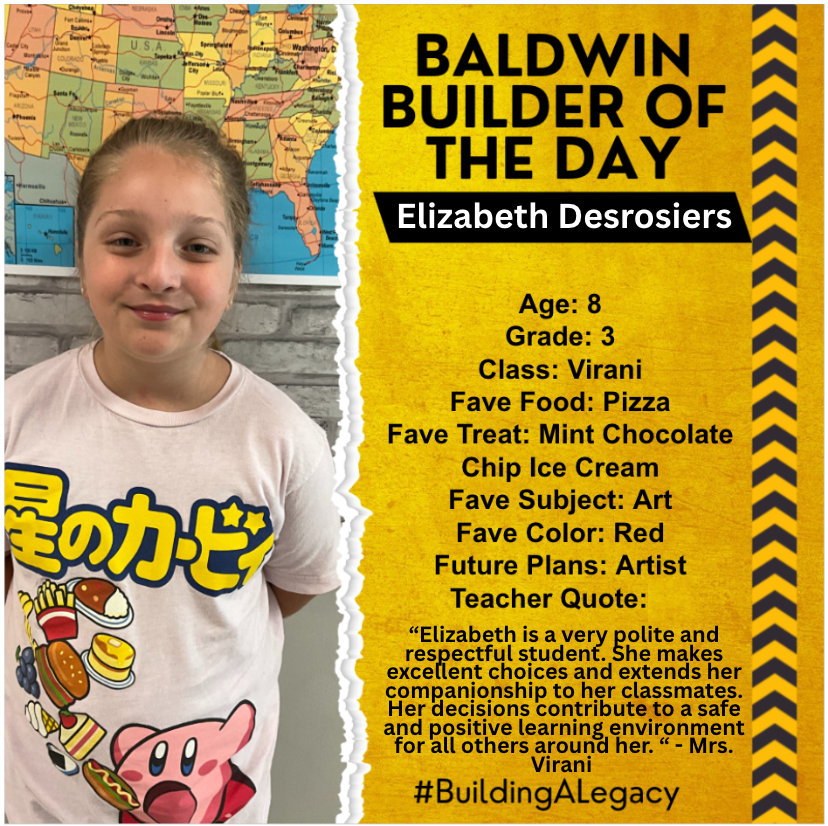 Baldwin Builder of the Day