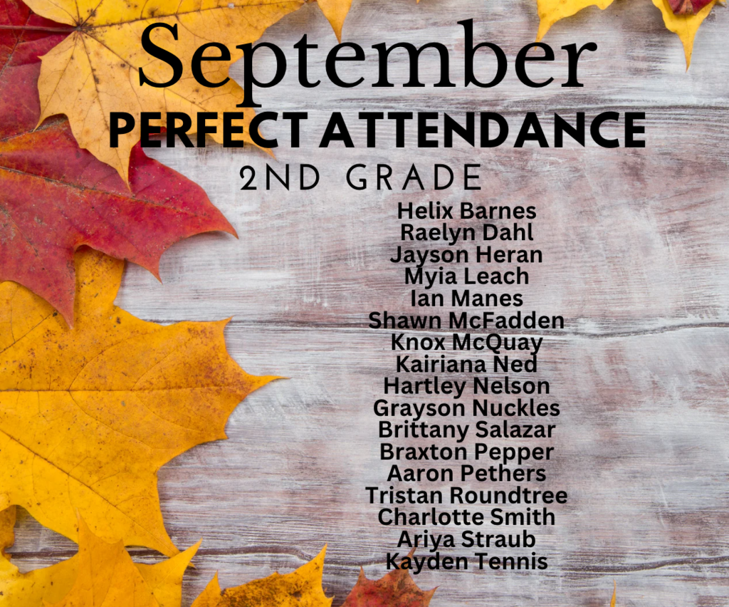 September Perfect Attendance