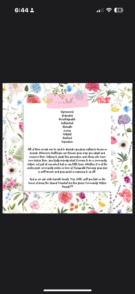 Letter about Kelle Boozer