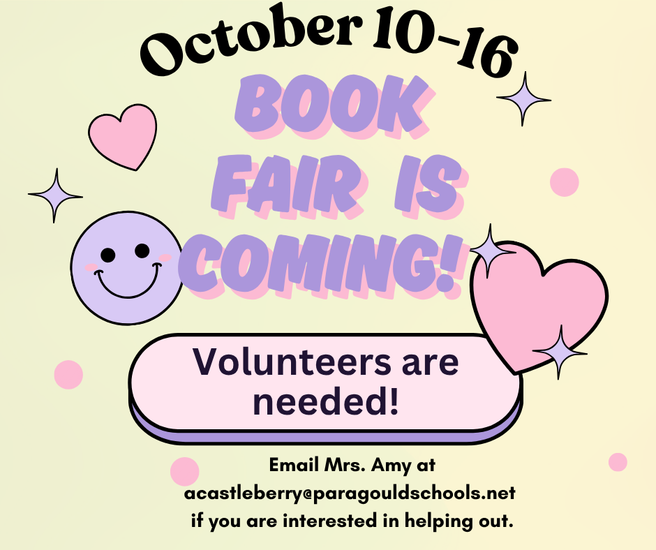 Book Fair Volunteers Sign