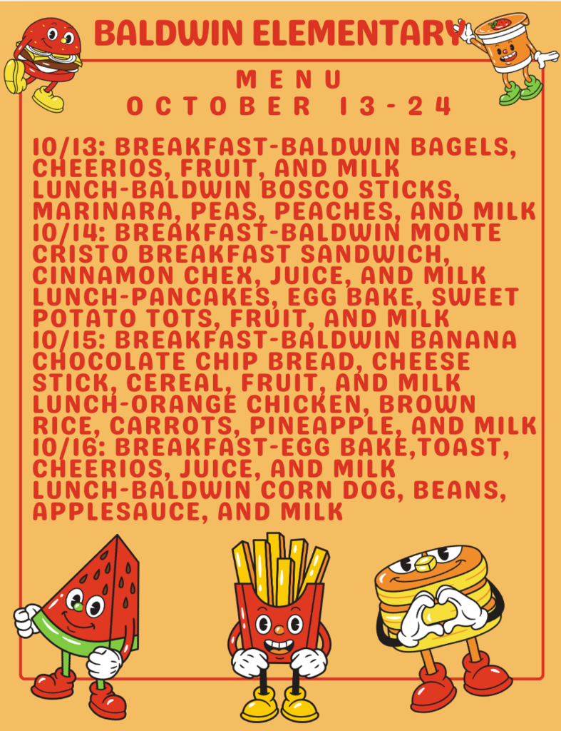 Baldwin Menu
