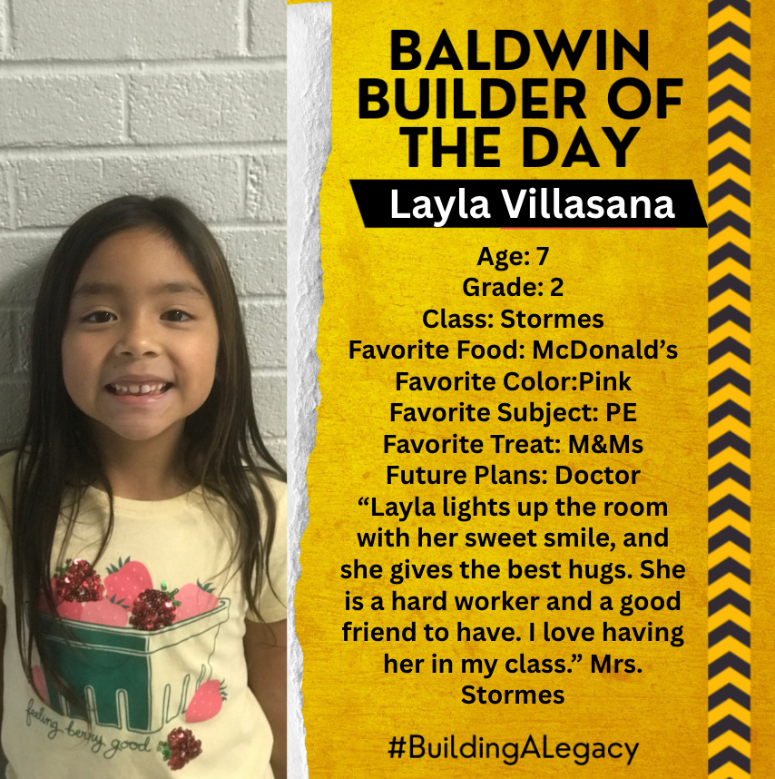 Baldwin Builder of the Day