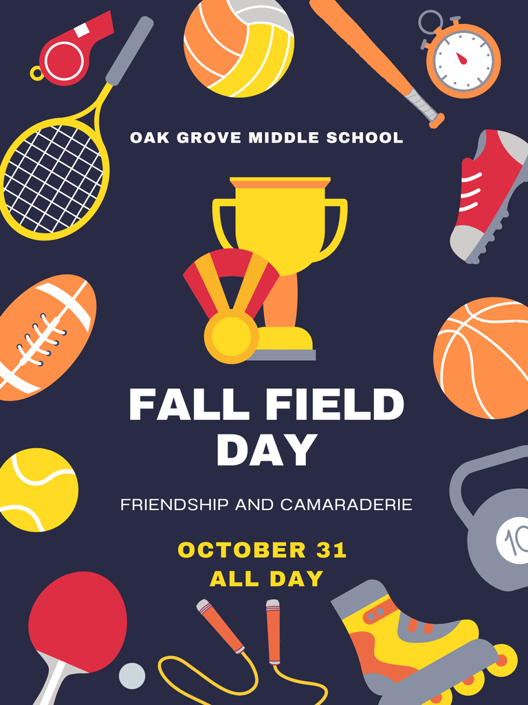 Black Orange Red Yellow Simple Illustrated School Sports Fest Event Poster