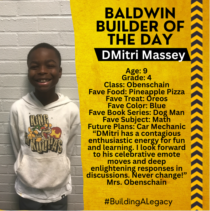 Baldwin Builder of the Day