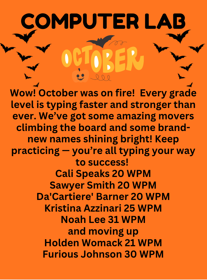 October Computer Lab Report