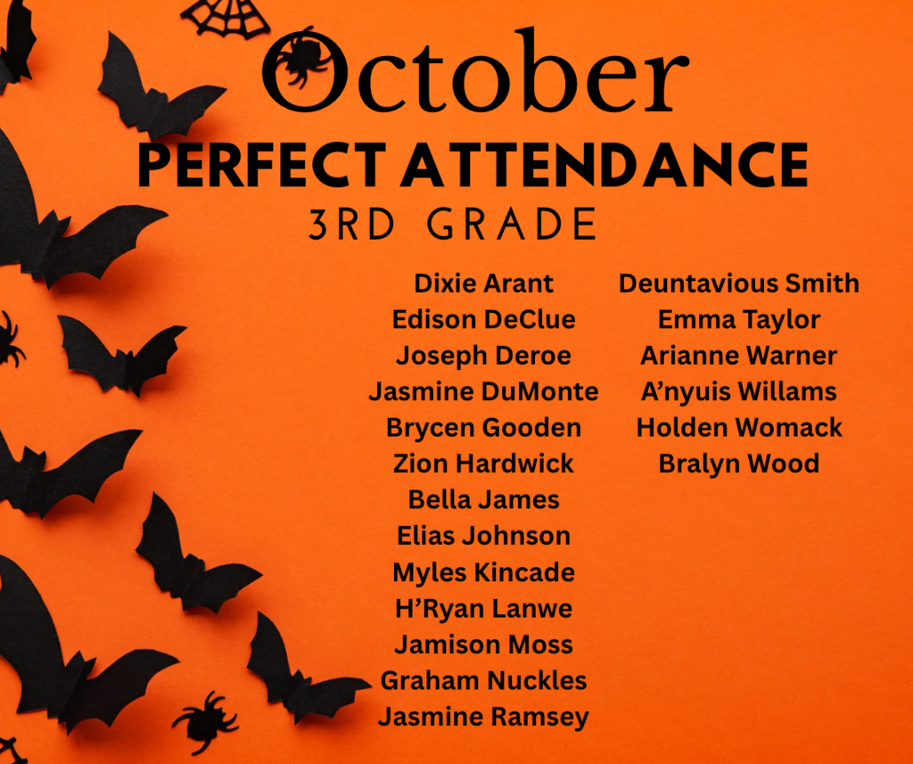 October Perfect Attendance