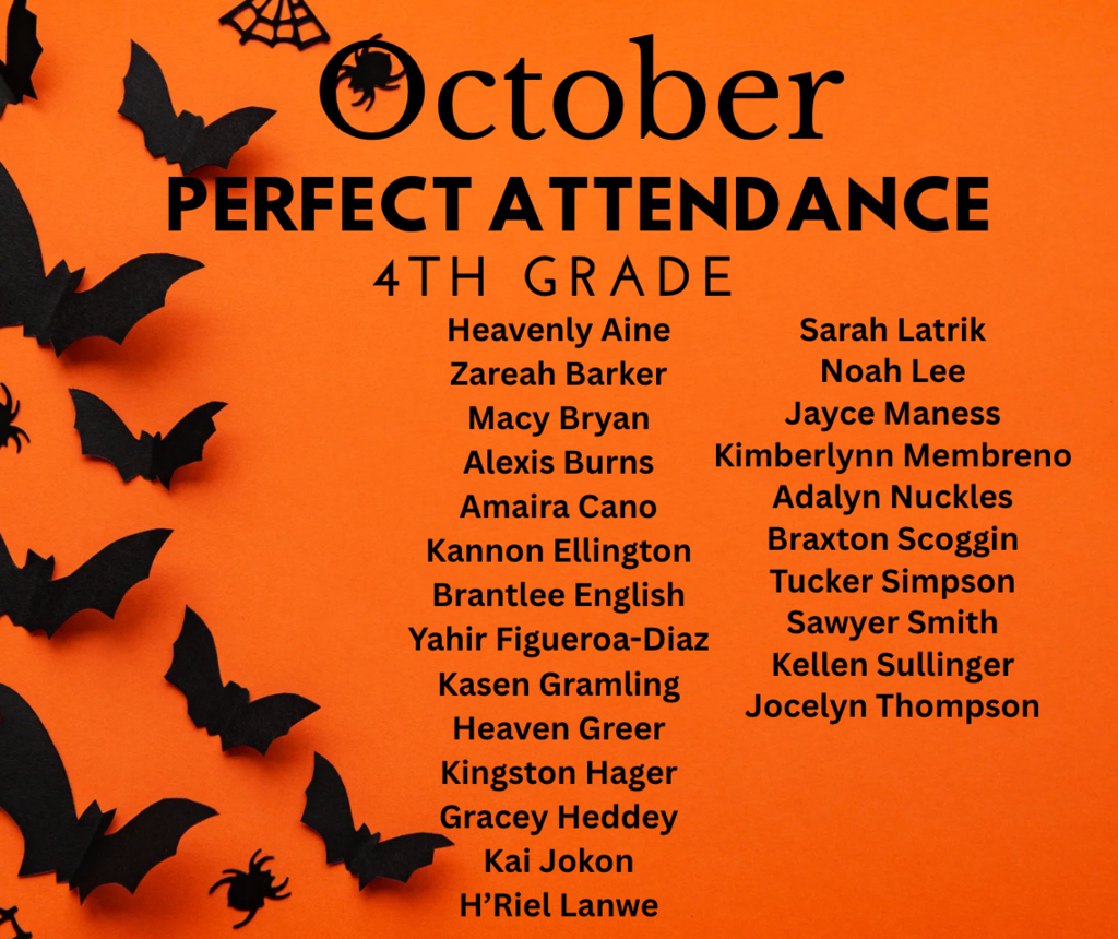 October Perfect Attendance