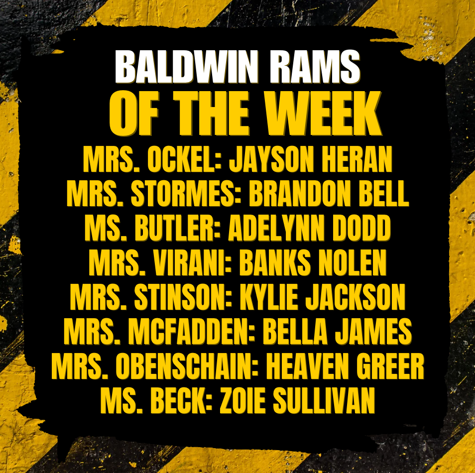 Baldwin Rams of the Week