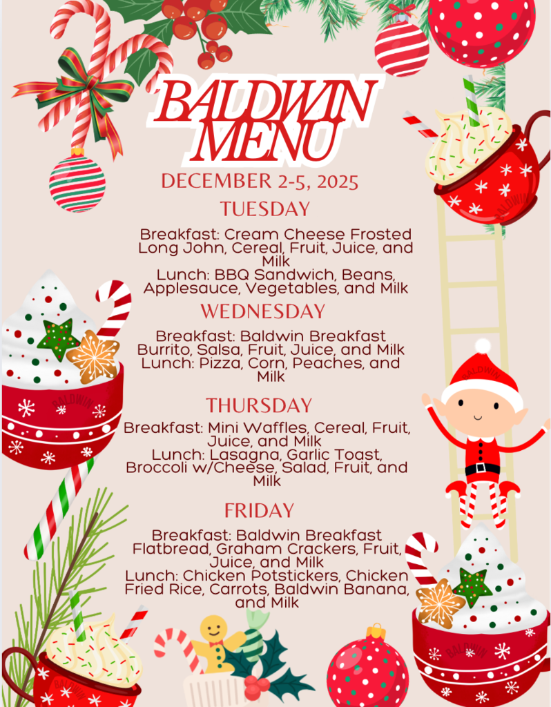 Baldwin Menu