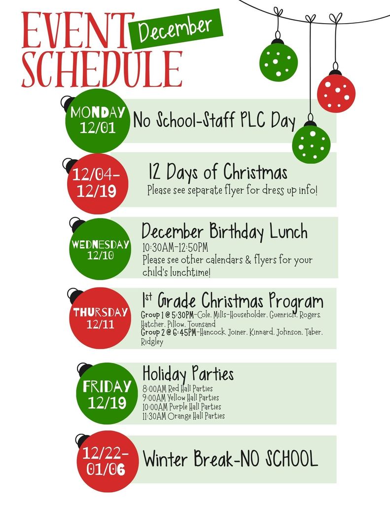 December 2025 Events