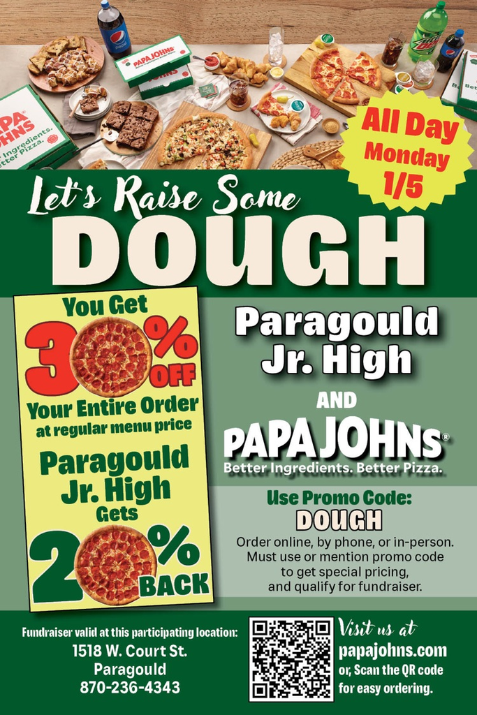 Papa John Fundraiser 