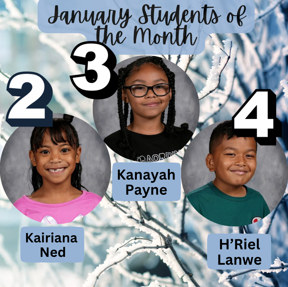 January Students of the Month