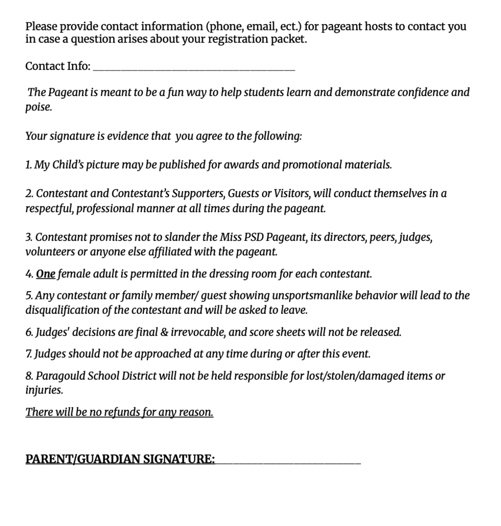 Miss PSD Pageant 2026