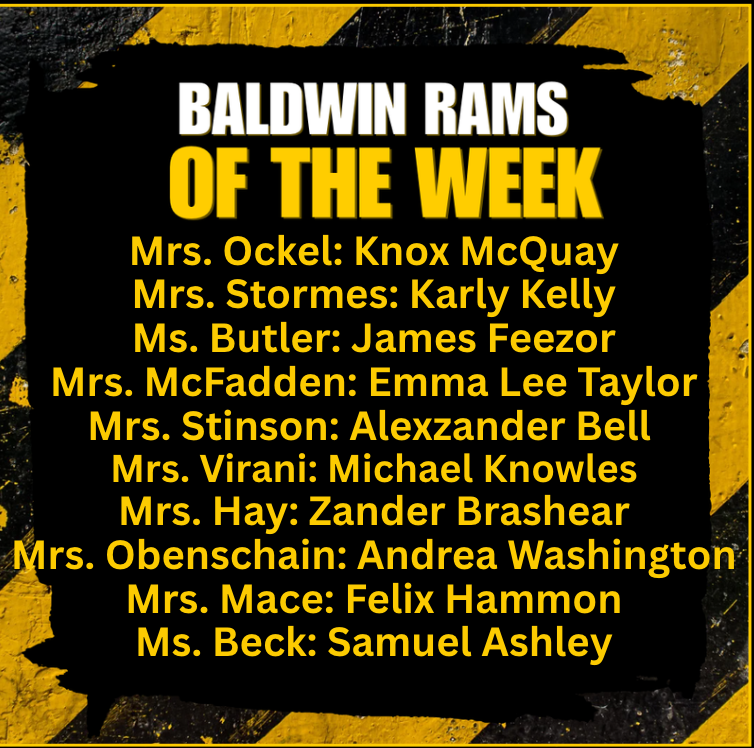 Baldwin Rams of the Week