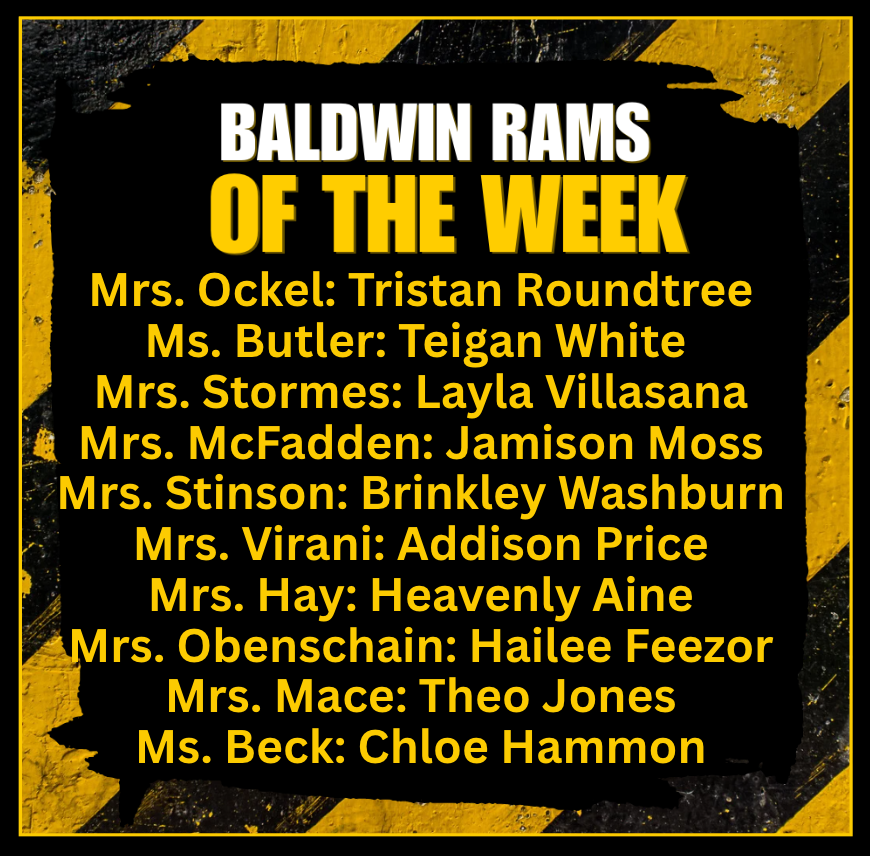 Baldwin Rams of the Week