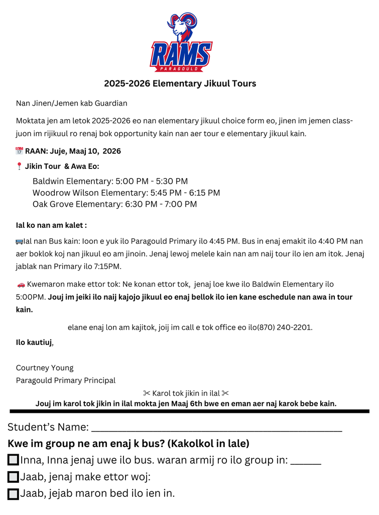 Marshallese School Tours