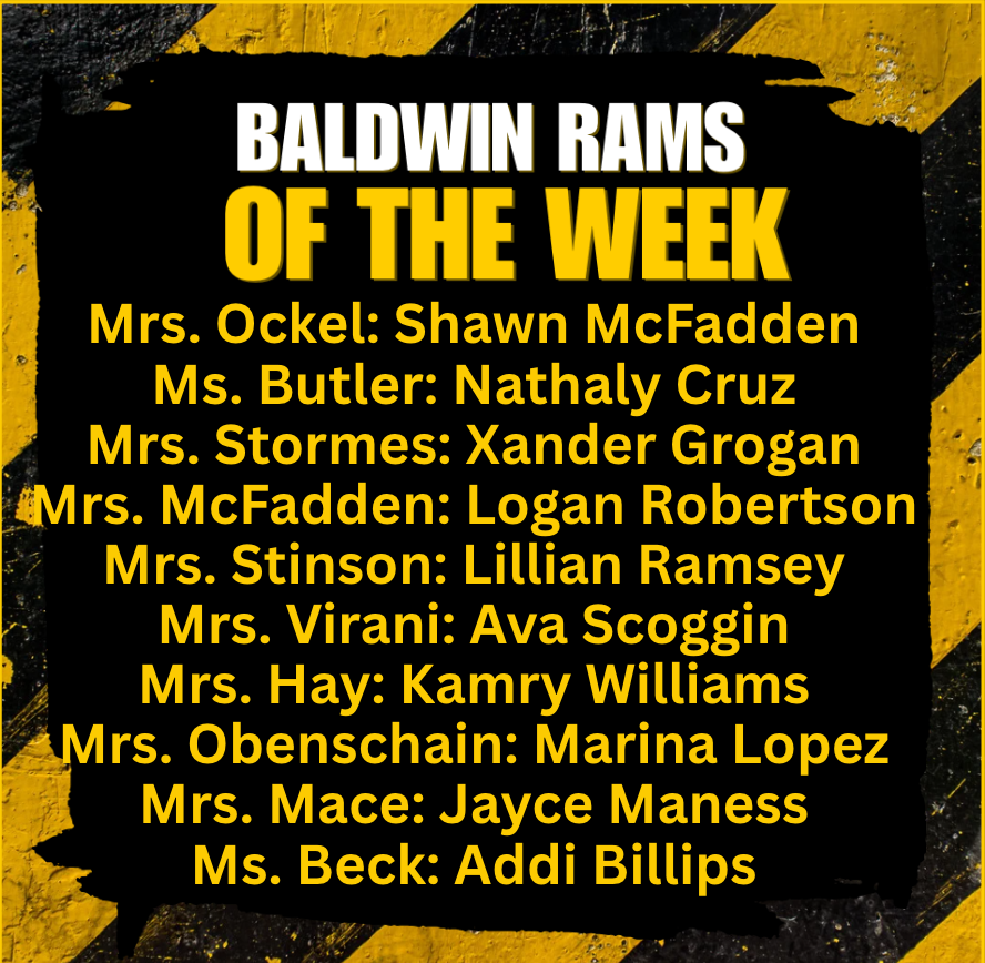 Baldwin Rams of the Week