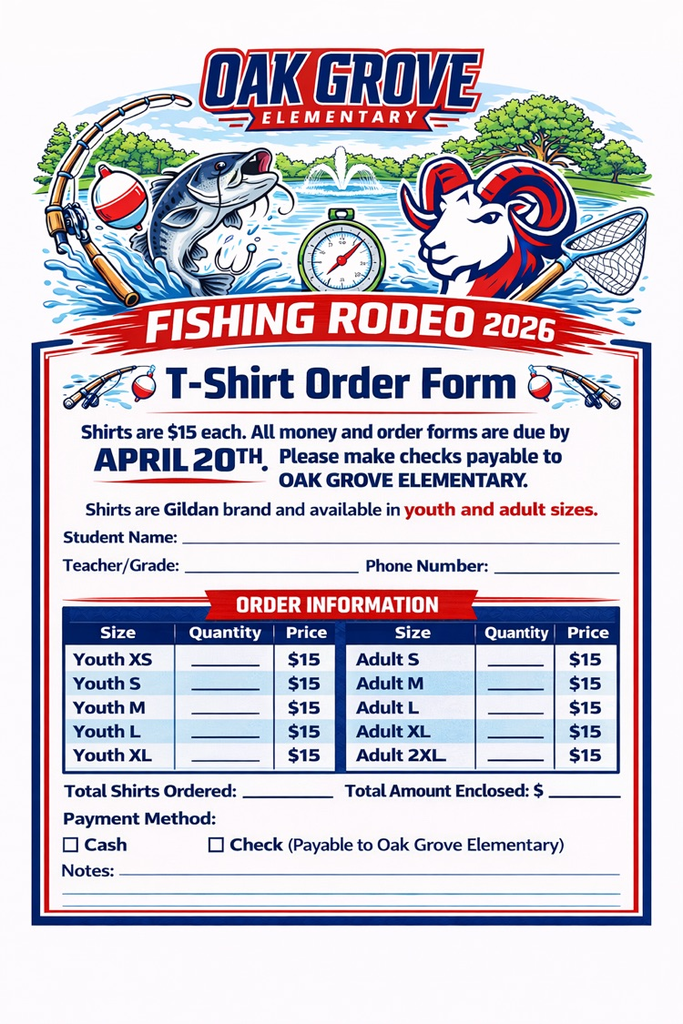 Shirt Order form