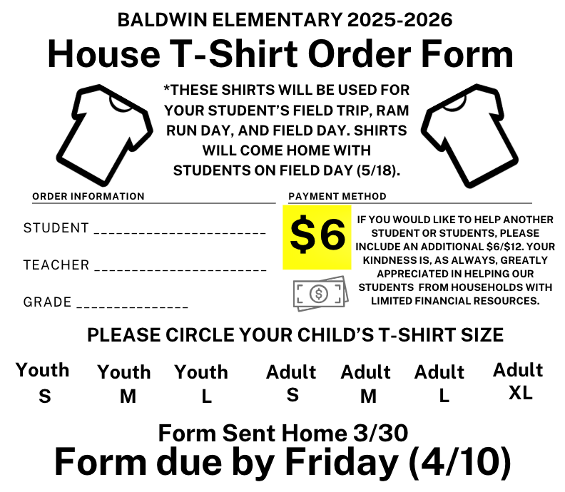 Shirt Order Forms