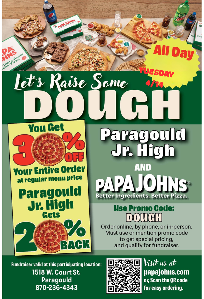 Papa Johns Fundraiser