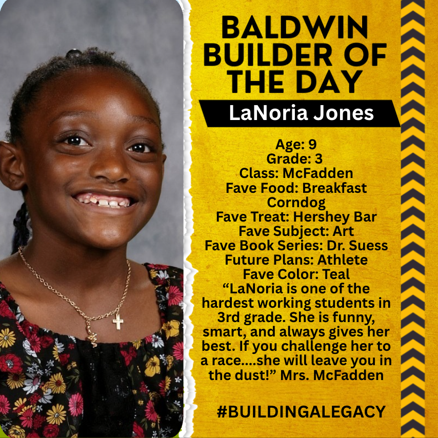 Baldwin Builder of the Day