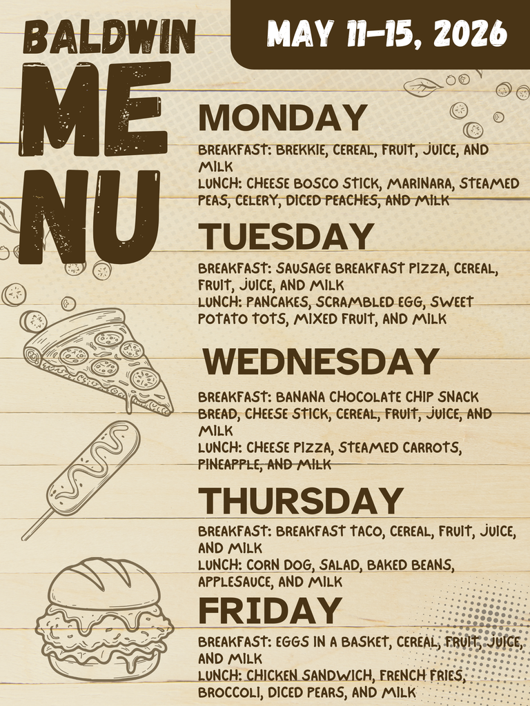 Baldwin Menu