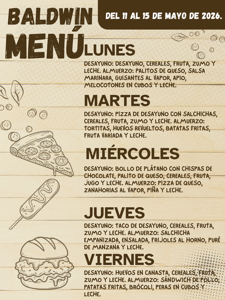 Baldwin Menu